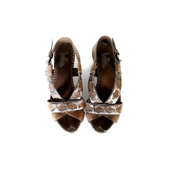 SIGERSON MORRISON Sandals Belle VTG Tribal Platform Sandals SZ 6 - Picture 3 of 8
